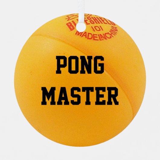 Ping Pong Lover Personalisierte Ornamente (Vorderseite)