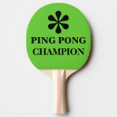Ping Pong Master Champion Funny Text Spaß Tischtennis Schläger (Rückseite)