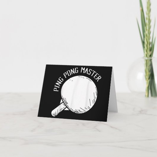 Ping Pong Master Funny Sprichwort Tischtennis Einladung (Vorderseite)