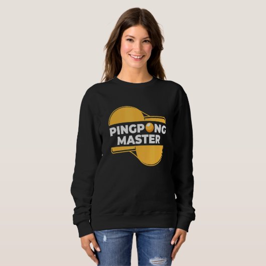 Ping Pong Master Ping Pong Tischtennis Sport Sweatshirt (Vorne ganz)