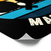 Ping Pong Master Table Tennis Poster (Ecke)