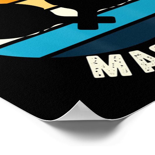 Ping Pong Master Table Tennis Poster (Ecke)