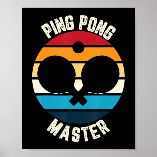 Ping Pong Master Table Tennis Poster (Vorne)