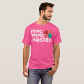 Ping Pong Master Tischtennis Shirt Paddle Ball (Vorne ganz)