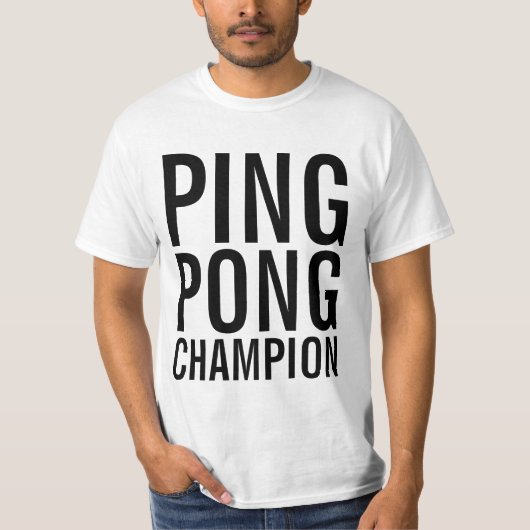 Ping Pong Meister Shirt (Vorderseite)