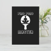Ping Pong Meister Tischtennis Einladung (Stehend Vorderseite)