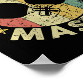 Ping Pong Meister Tischtennis Trainer Paddle Poster (Ecke)