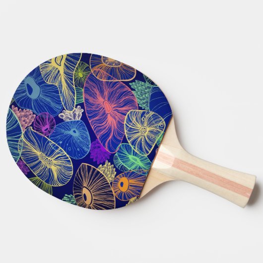 Ping pong Neon Tischtennis Schläger (Seitenansicht)