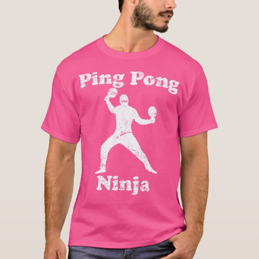 Ping Pong Ninja Funny Ping Pong Champion T-Shirt (Vorderseite)