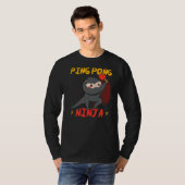 Ping Pong Ninja Tischtennis Paddle Sport T-Shirt (Vorne ganz)