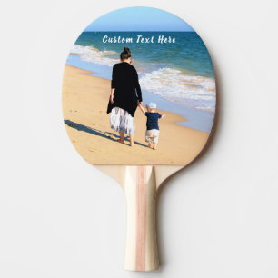 Ping Pong Paddelgeschenk für Ihr Foto mit Text Tischtennis Schläger