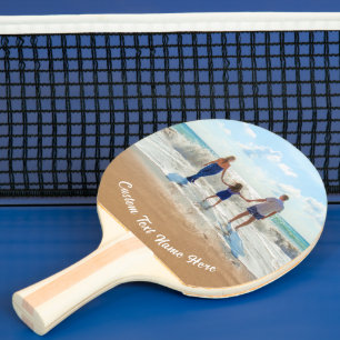 Ping Pong Paddelgeschenk für Ihr Foto mit Text Tischtennis Schläger
