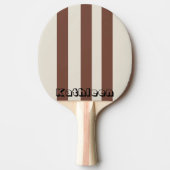 Ping Pong Paddle Beige Black Tischtennis Schläger (Vorderseite)