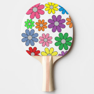 Ping Pong Paddle - Crazy Daisies! Tischtennis Schläger