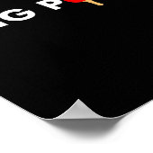 Ping Pong Paddle für Tischtennis Poster (Ecke)