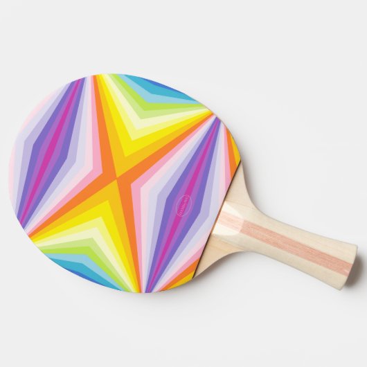 Ping-Pong Paddle - mehrfarbig - HAMbyWG Tischtennis Schläger (Seitenansicht)