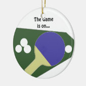 Ping Pong Paddle mit Balls Keramikornament (Links)