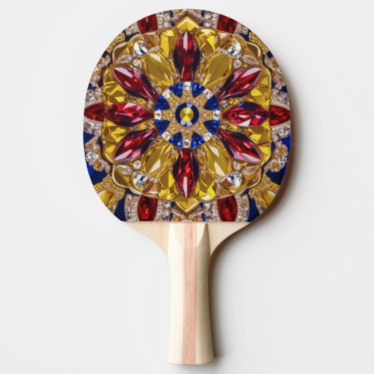 Ping Pong Paddle mit Colombia Colors Tischtennis Schläger (Rückseite)