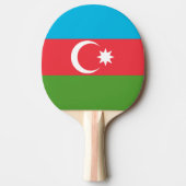 Ping Pong Paddle mit der Flagge Aserbaidschans Tischtennis Schläger (Vorderseite)