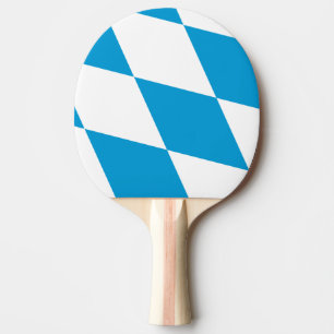 Ping Pong Paddle mit der Flagge Bayerns Tischtennis Schläger