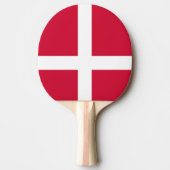 Ping Pong Paddle mit der Flagge Dänemarks Tischtennis Schläger (Vorderseite)