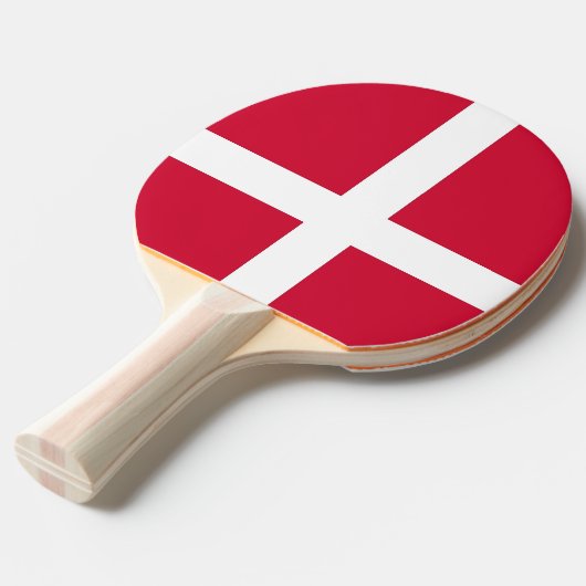 Ping Pong Paddle mit der Flagge Dänemarks Tischtennis Schläger (Vorderseite)