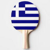 Ping Pong Paddle mit der Flagge Griechenlands Tischtennis Schläger (Rückseite)