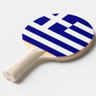 Ping Pong Paddle mit der Flagge Griechenlands Tischtennis Schläger