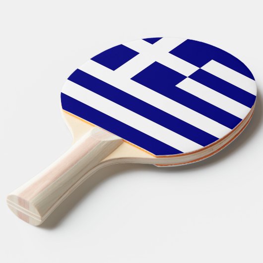 Ping Pong Paddle mit der Flagge Griechenlands Tischtennis Schläger (Vorderseite)