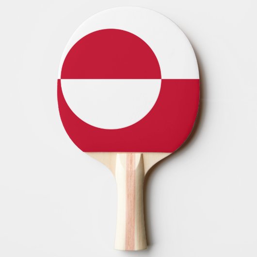 Ping Pong Paddle mit der Flagge Grönlands Tischtennis Schläger (Rückseite)