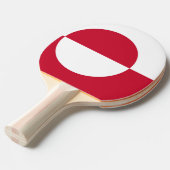 Ping Pong Paddle mit der Flagge Grönlands Tischtennis Schläger (Vorderseite)