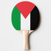 Ping Pong Paddle mit der Flagge Palästinas Tischtennis Schläger (Rückseite)