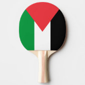 Ping Pong Paddle mit der Flagge Palästinas Tischtennis Schläger (Vorderseite)