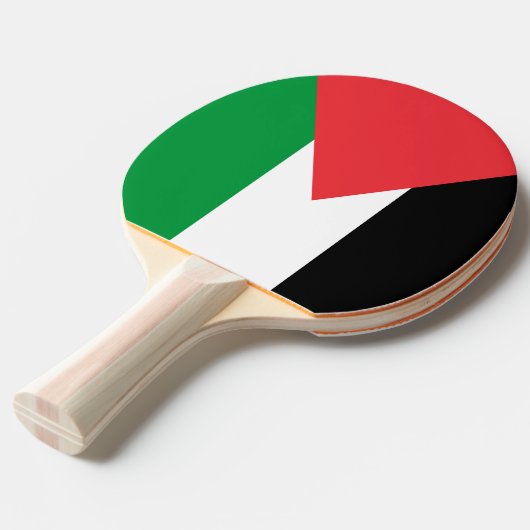 Ping Pong Paddle mit der Flagge Palästinas Tischtennis Schläger (Vorderseite)