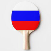 Ping Pong Paddle mit der Flagge Russlands Tischtennis Schläger (Vorderseite)