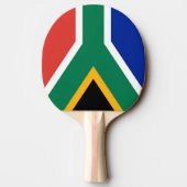 Ping Pong Paddle mit der Flagge Südafrikas Tischtennis Schläger (Rückseite)