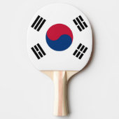 Ping Pong Paddle mit der Flagge Südkoreas Tischtennis Schläger (Vorderseite)