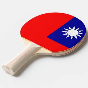 Ping Pong Paddle mit Fahne von Taiwan Tischtennis Schläger
