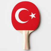 Ping Pong Paddle mit Flag der Türkei Tischtennis Schläger (Rückseite)