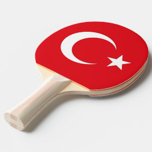 Ping Pong Paddle mit Flag der Türkei Tischtennis Schläger