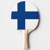 Ping Pong Paddle mit Flag Finnland Tischtennis Schläger (Rückseite)
