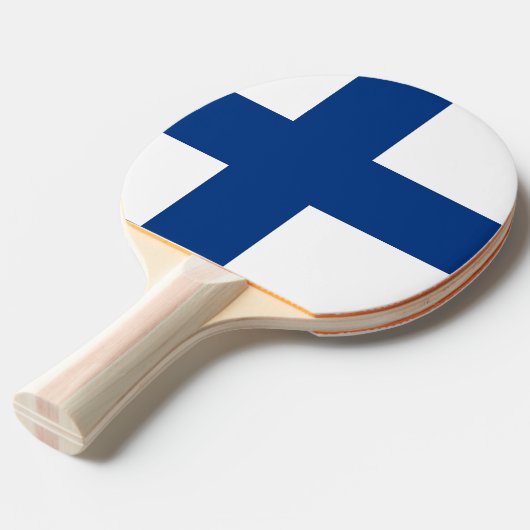 Ping Pong Paddle mit Flag Finnland Tischtennis Schläger (Vorderseite)