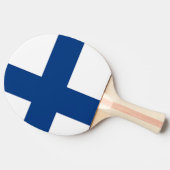 Ping Pong Paddle mit Flag Finnland Tischtennis Schläger (Seitenansicht)