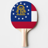 Ping Pong Paddle mit Flag Georgia, USA Tischtennis Schläger (Vorderseite)
