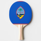 Ping Pong Paddle mit Flag Guam, USA Tischtennis Schläger (Vorderseite)
