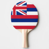 Ping Pong Paddle mit Flag Hawaii, USA Tischtennis Schläger (Vorderseite)