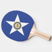 Ping Pong Paddle mit Flag Houston Tischtennis Schläger (Seitenansicht)