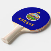 Ping Pong Paddle mit Flag Kansas, USA Tischtennis Schläger (Vorderseite)