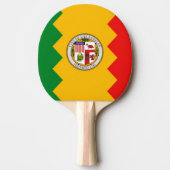 Ping Pong Paddle mit Flag Los Angeles, USA Tischtennis Schläger (Vorderseite)