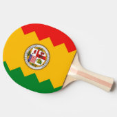 Ping Pong Paddle mit Flag Los Angeles, USA Tischtennis Schläger (Seitenansicht)
